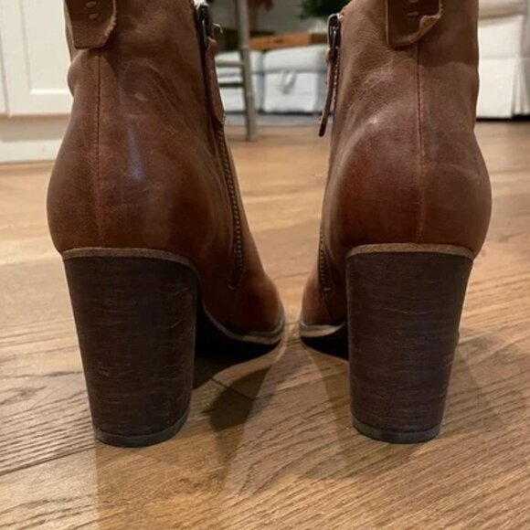 B.P. Nordstrom Cognac Ankle Booties - Picture 2 of 3